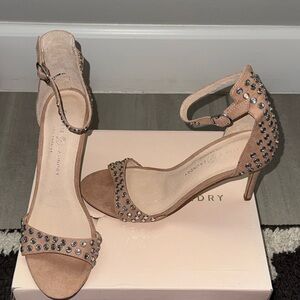 Laundry By Shelli Segal Women's Tan Studded Heels